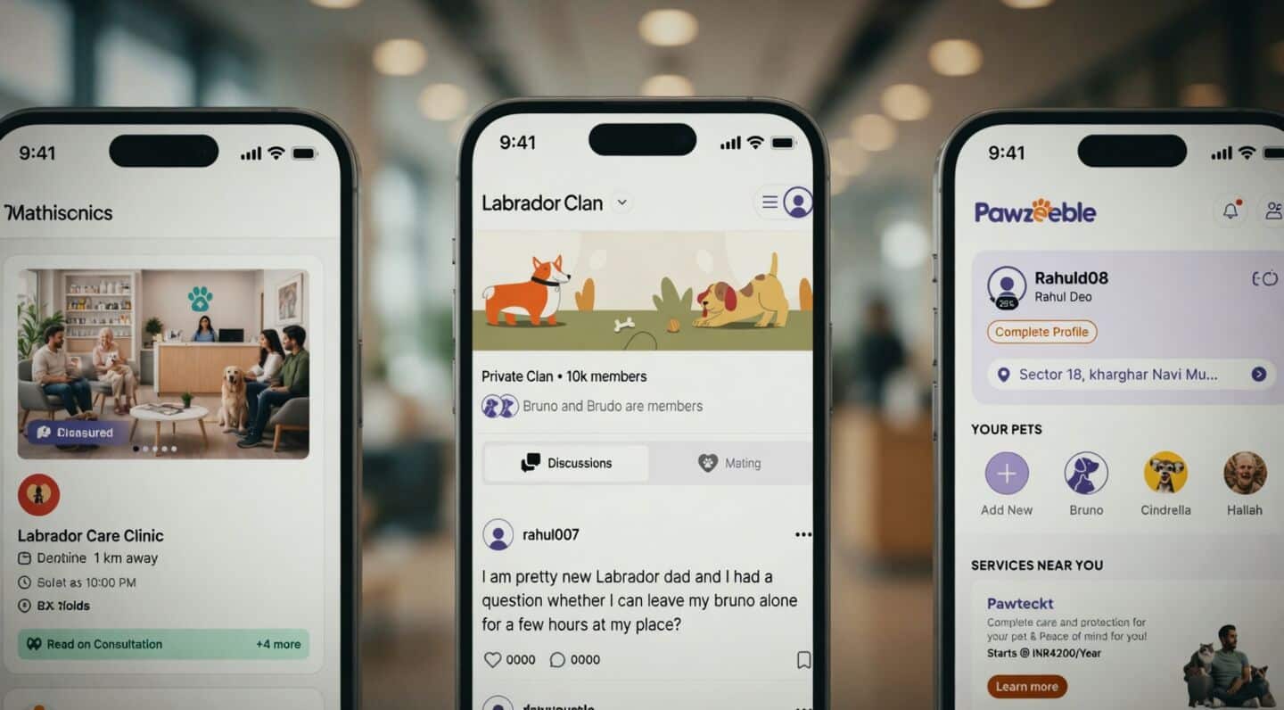 Yashh Sathe's Pawzeeble app combines pet care and social networking