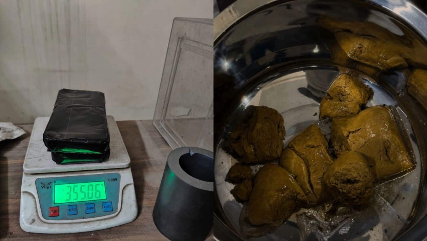 Delhi IGI Airport customs seize 2.75kg gold paste worth ₹3.8cr