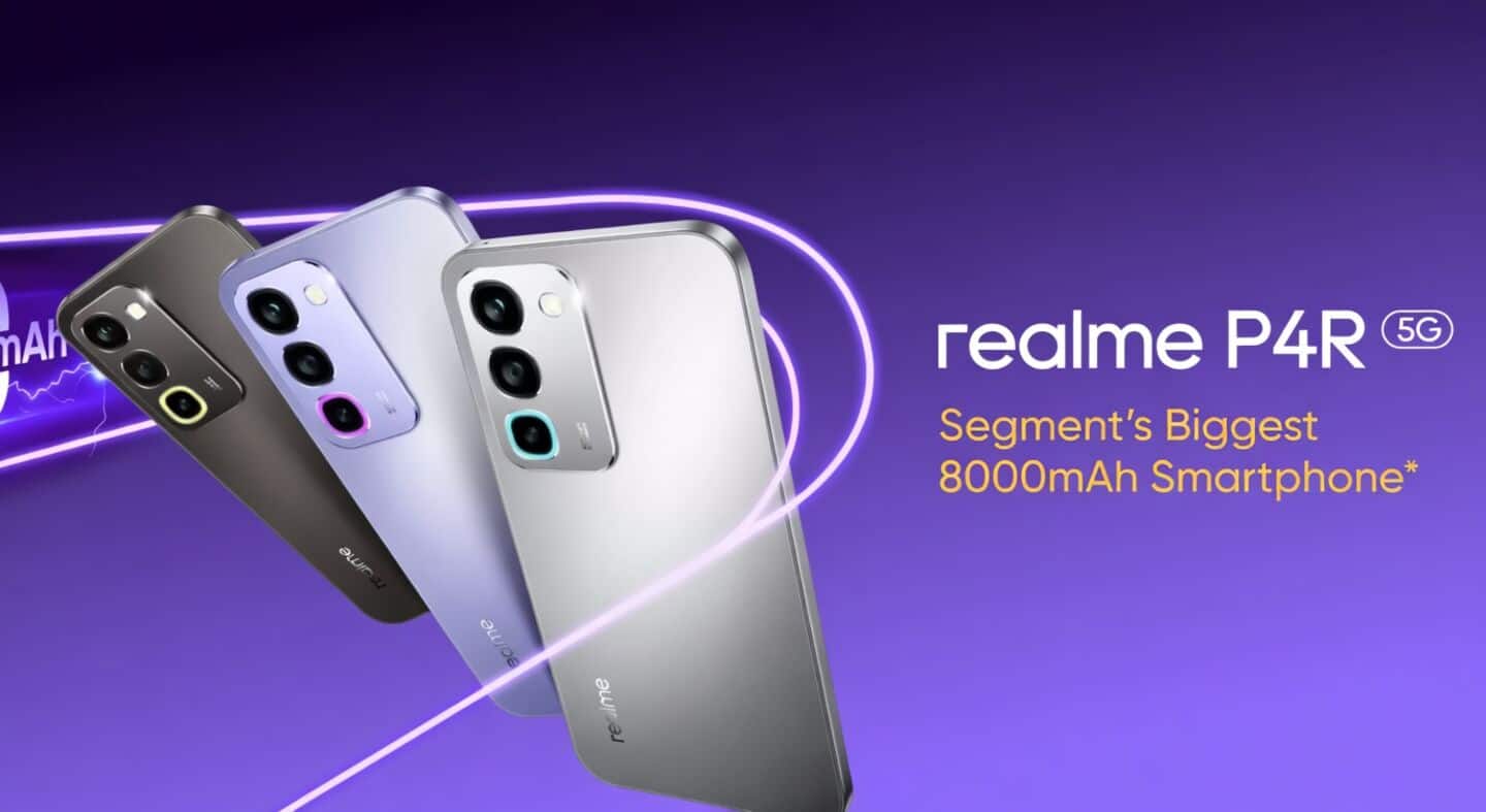 Realme launches P4R 5G in India at ₹18,999 with 8,000mAh