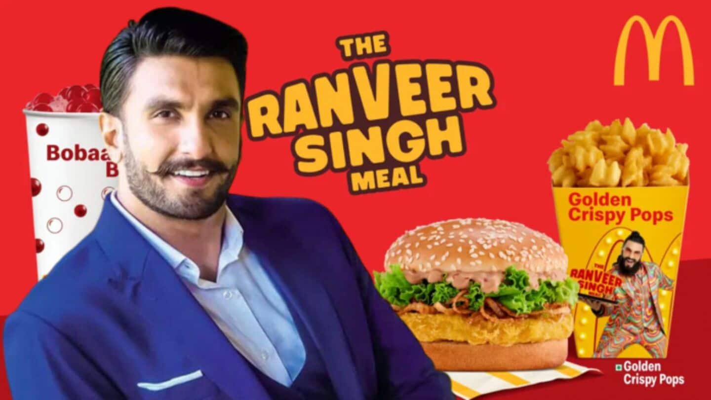 Ranveer Singh's exclusive McDonald's meal now available