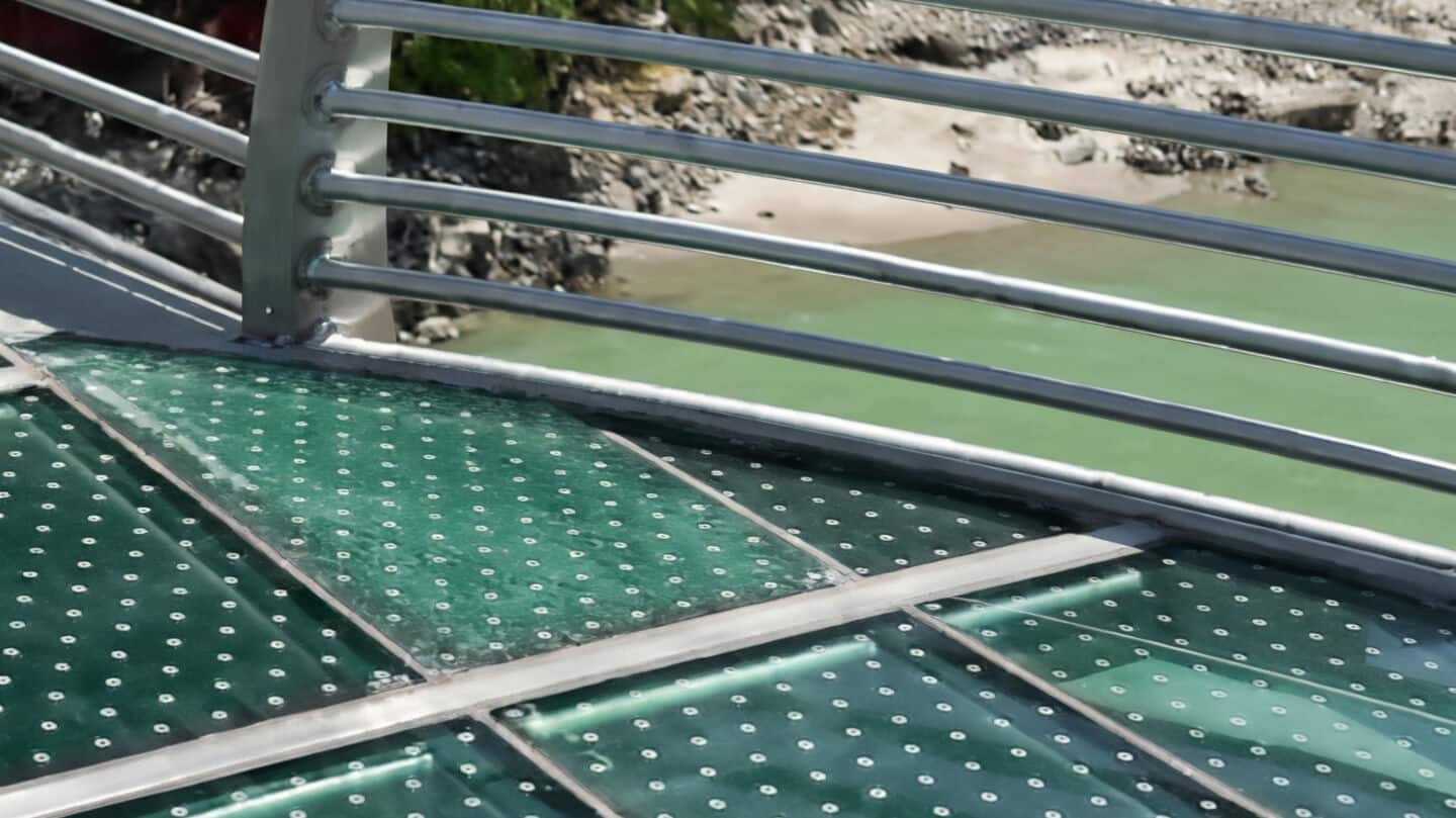 Bajrang Setu glass footbridge damaged at 1 end in Rishikesh