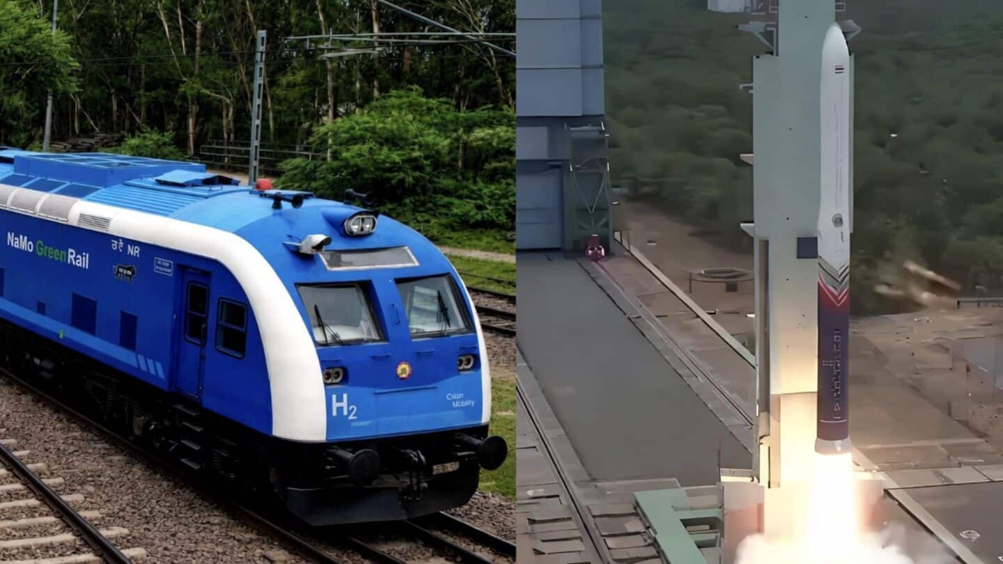 India unveils hydrogen train as Skyroot launches Vikram-1 rocket