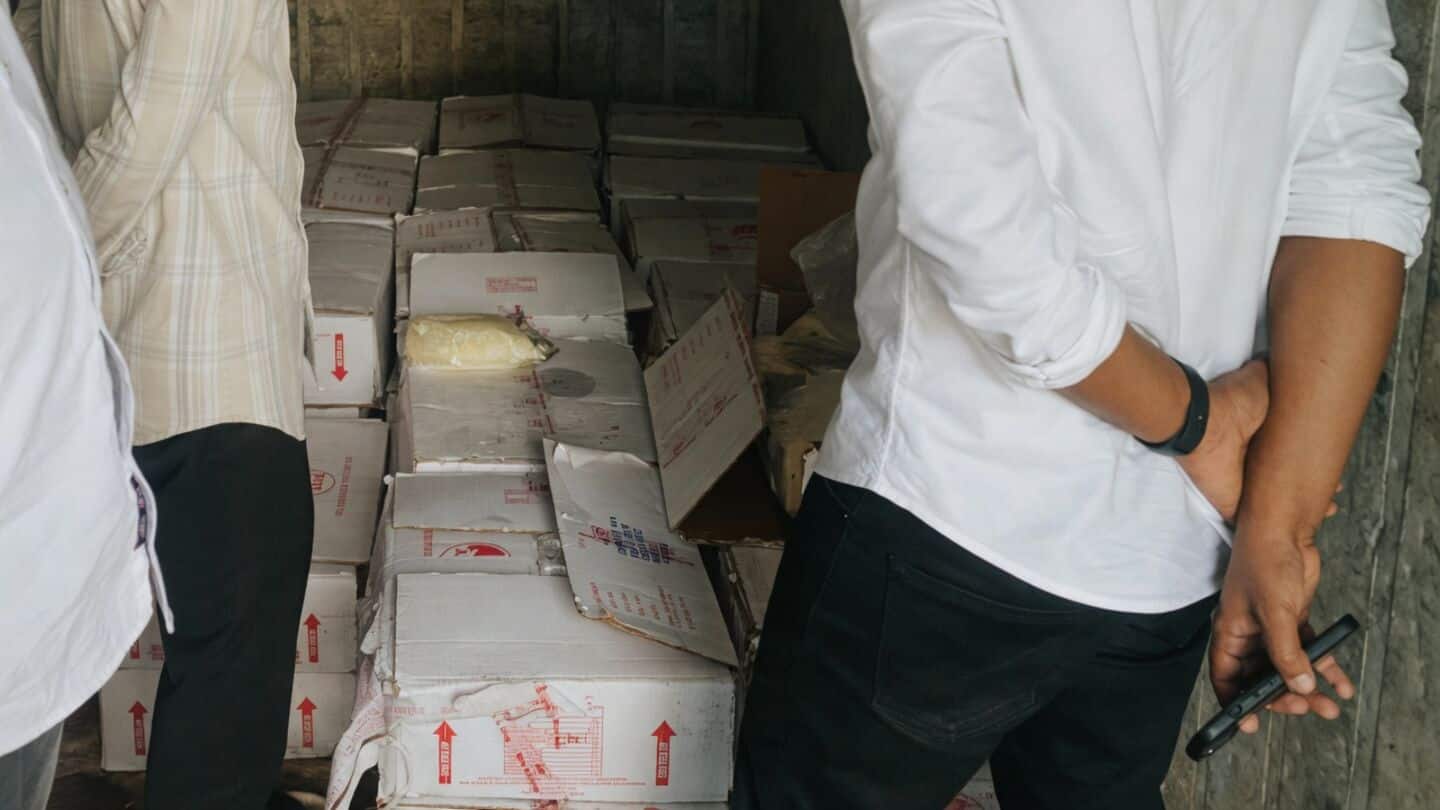 Telangana authorities seized 850kg of suspected ghee and cream