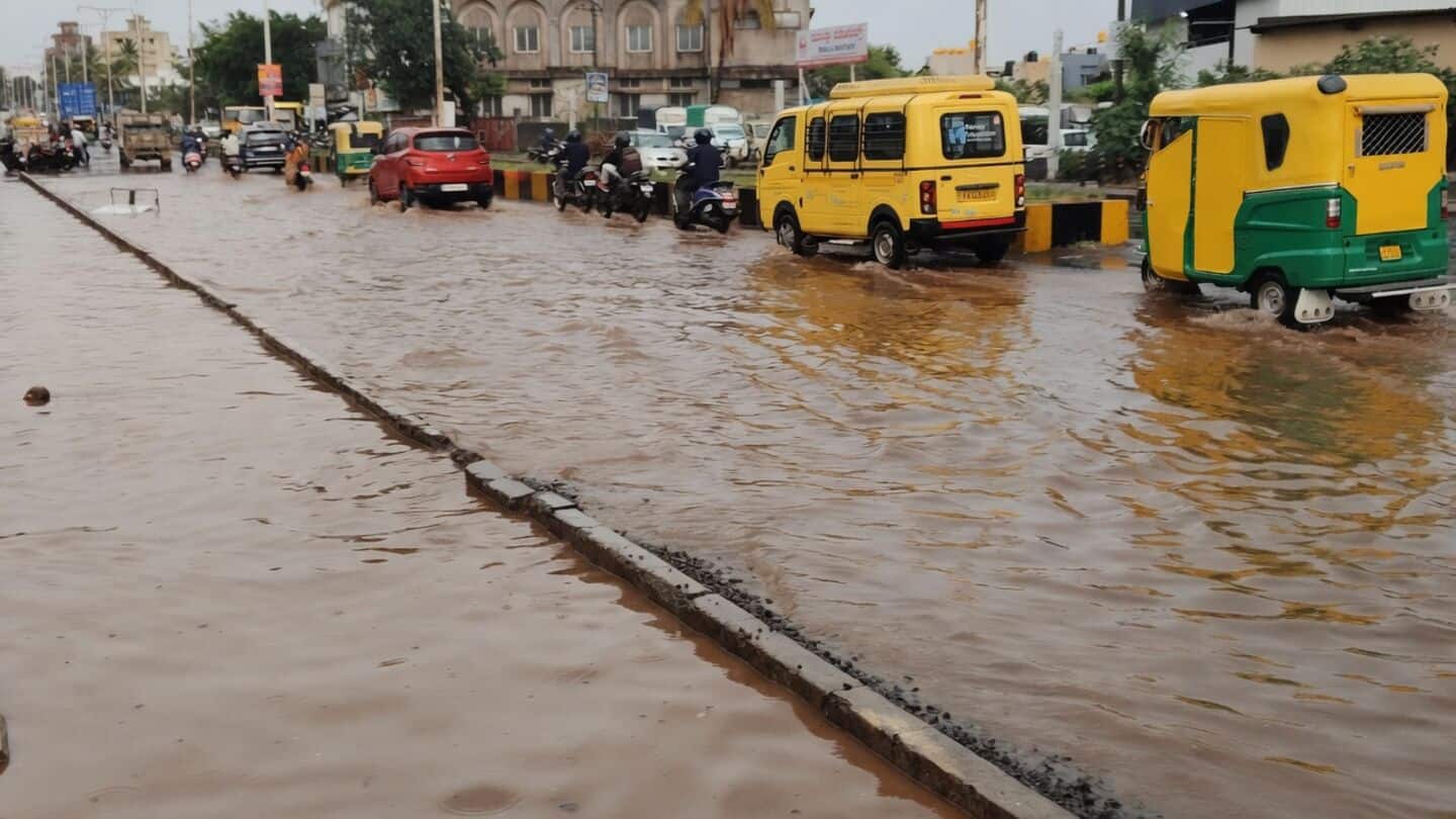 Belagavi records 75mm rainfall as floods damage homes, streets