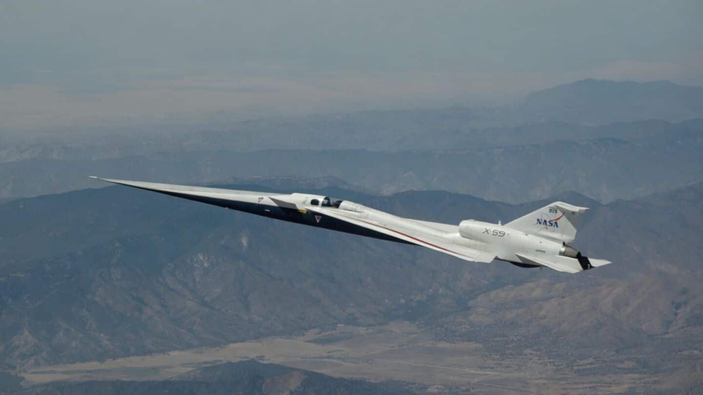 NASA X-59 completes supersonic flight ahead of 2026 sound tests