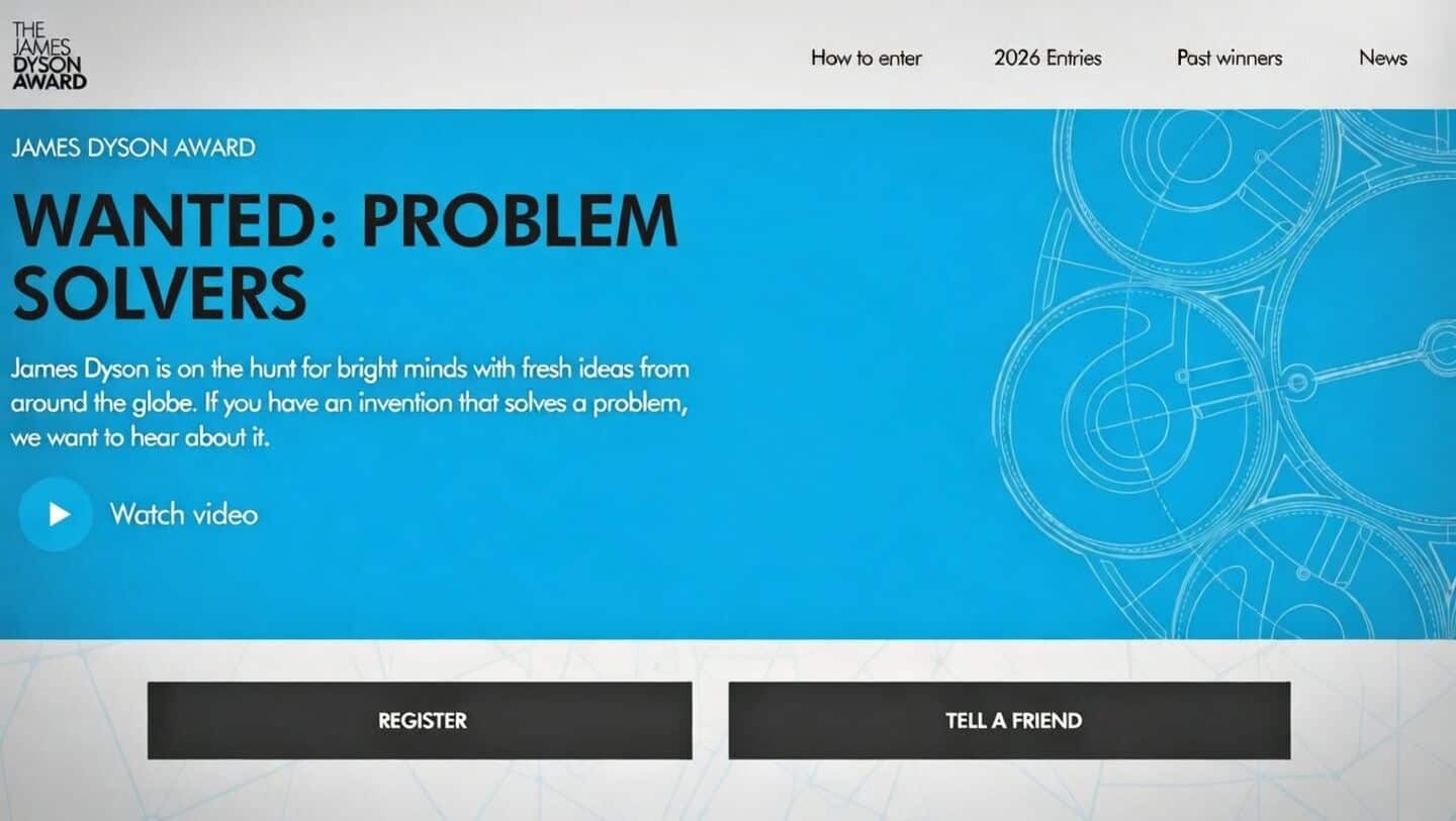 James Dyson Award 2026 invites entries from engineering, design students