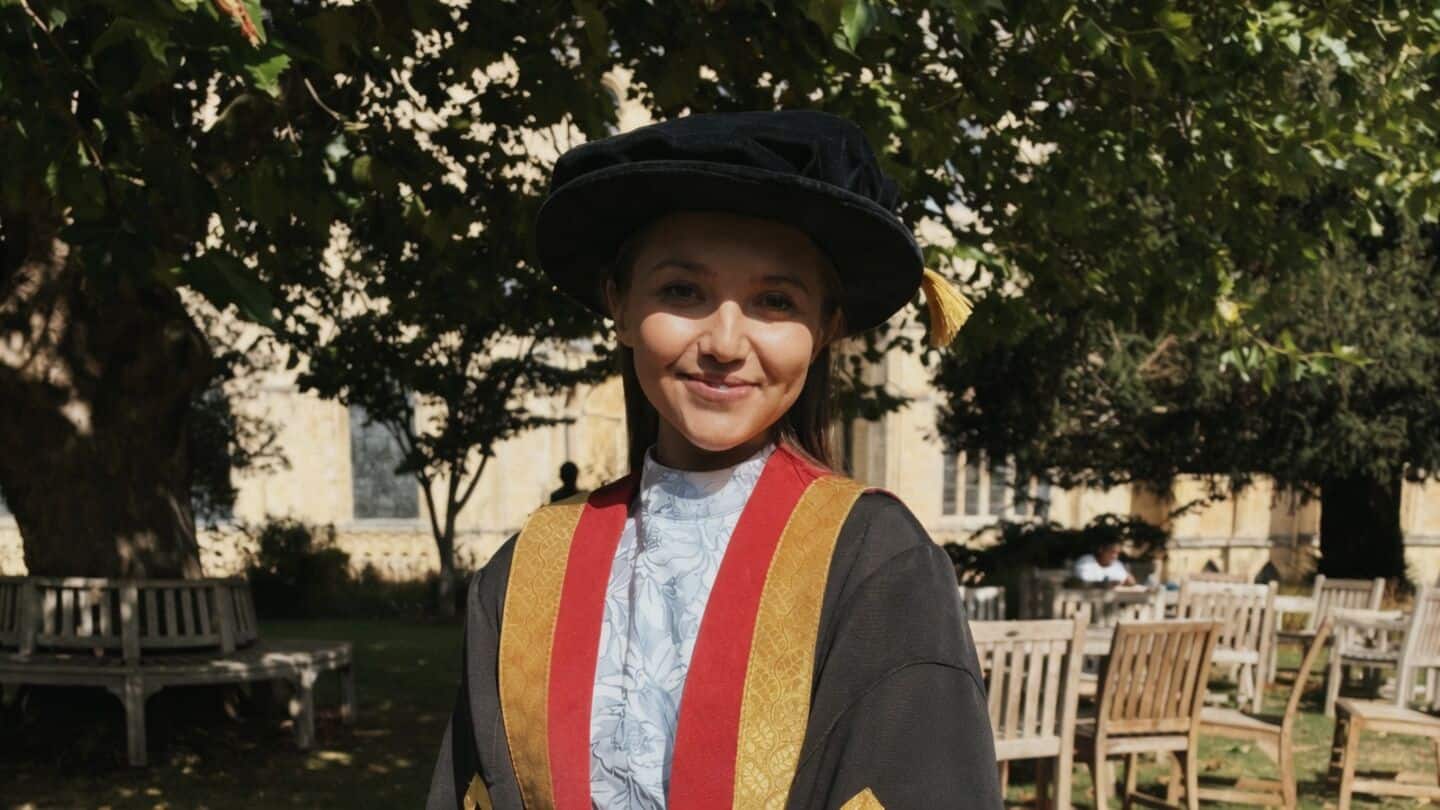 McKenna-Bruce receives honorary doctorate from Canterbury Christ Church University