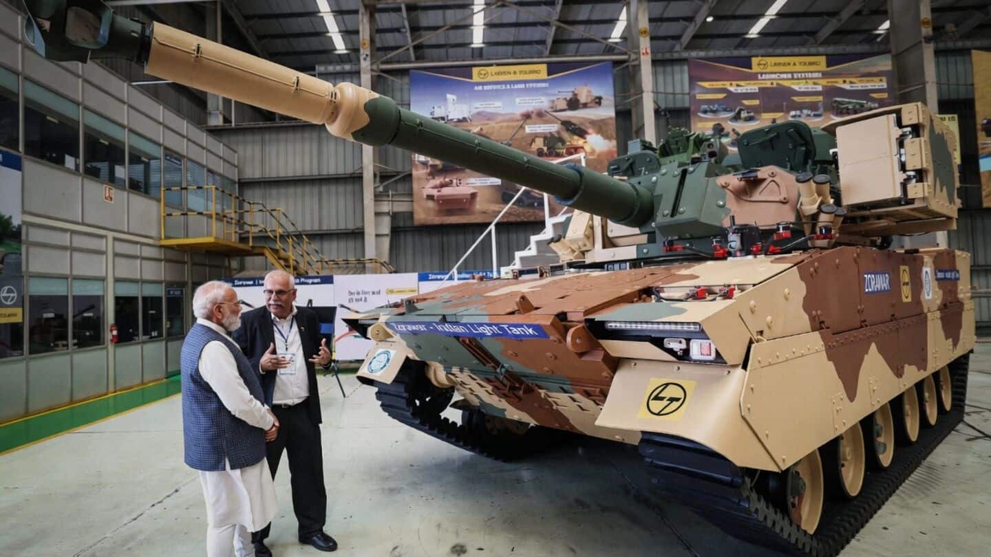 PM Modi visits L&T Hazira under Atmanirbhar Bharat defense push
