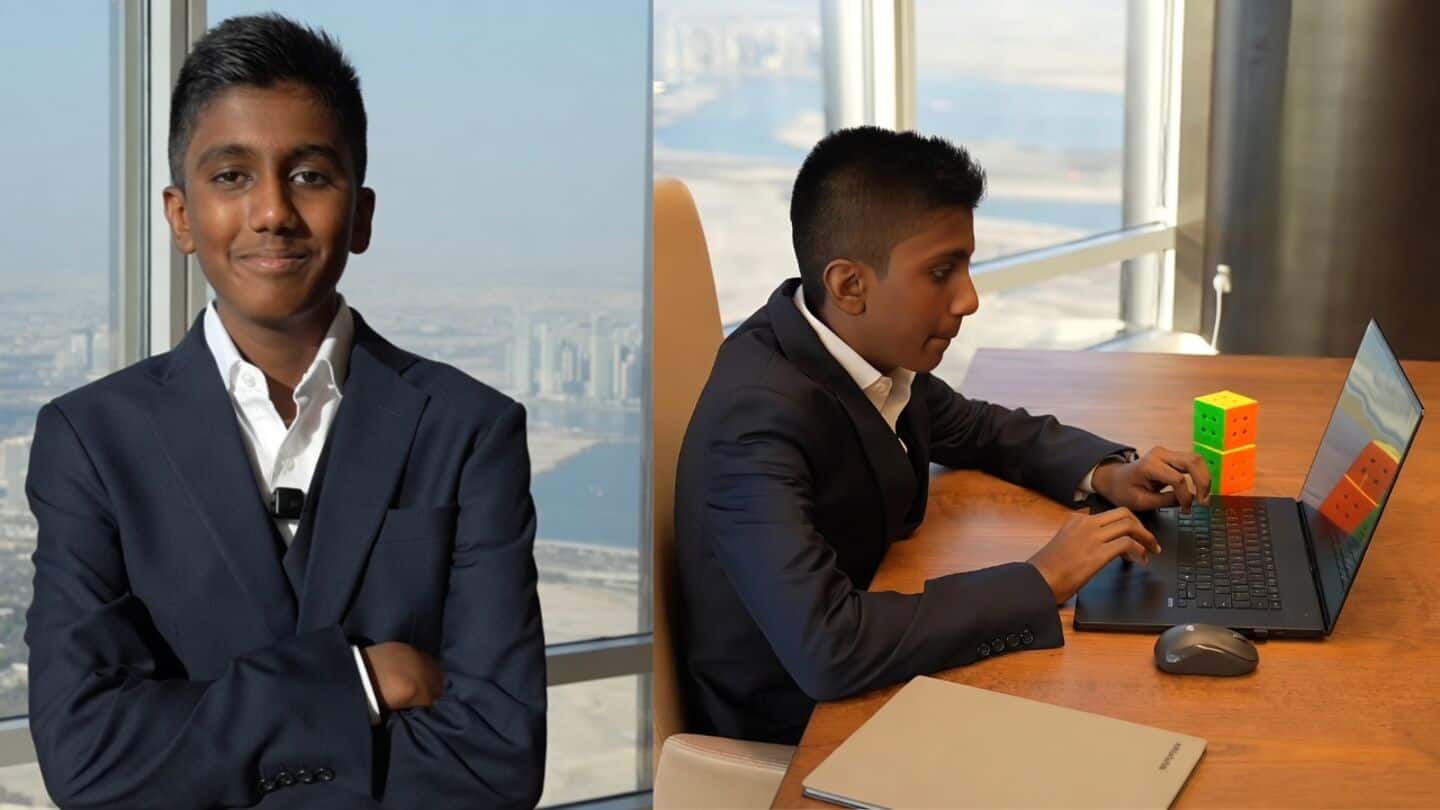 Jainam Jain runs AI startup Mengo Engine from Burj Khalifa