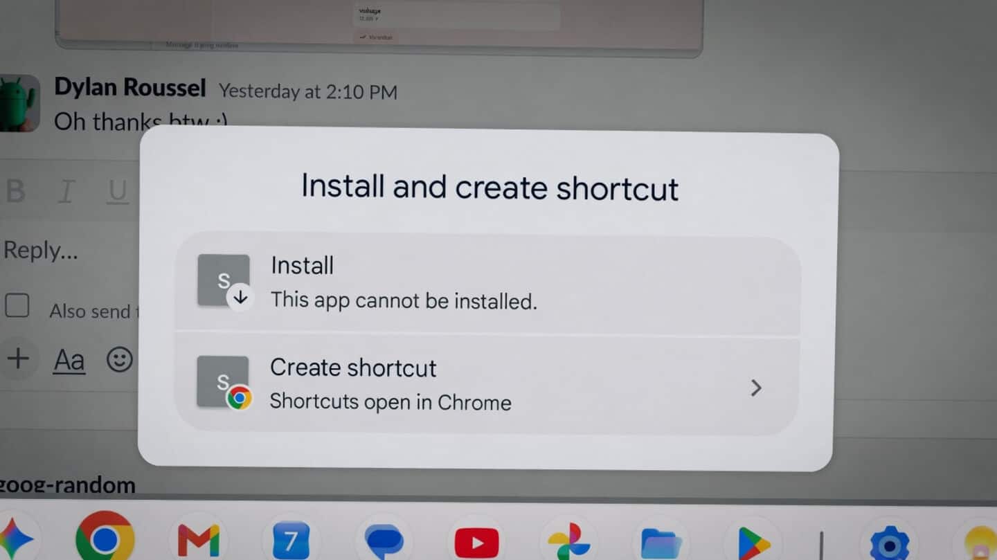 Google Chrome 155 for Googlebooks installs webpages as standalone apps