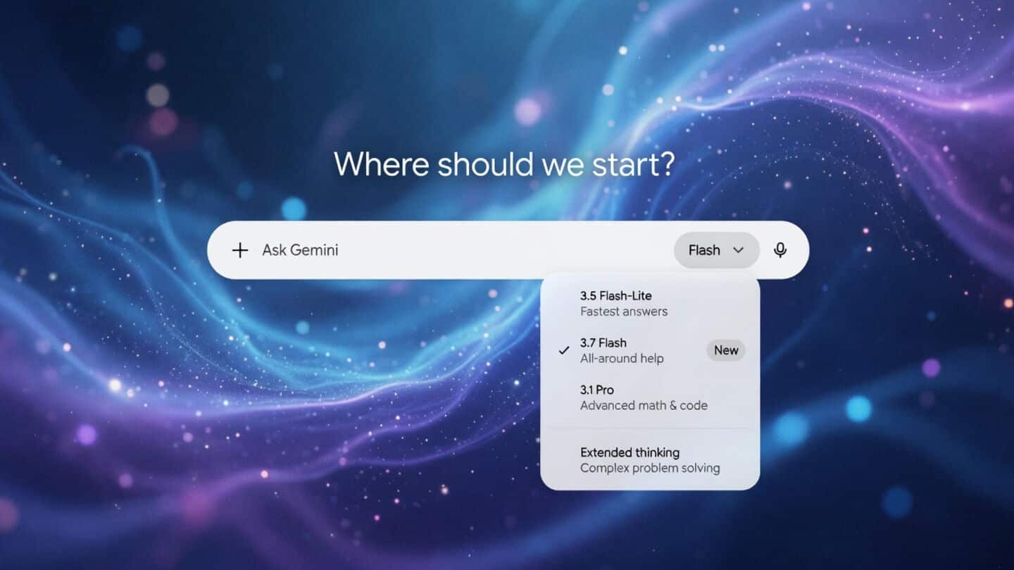 Google launches Gemini 3.7 flash with reasoning and workspace integration