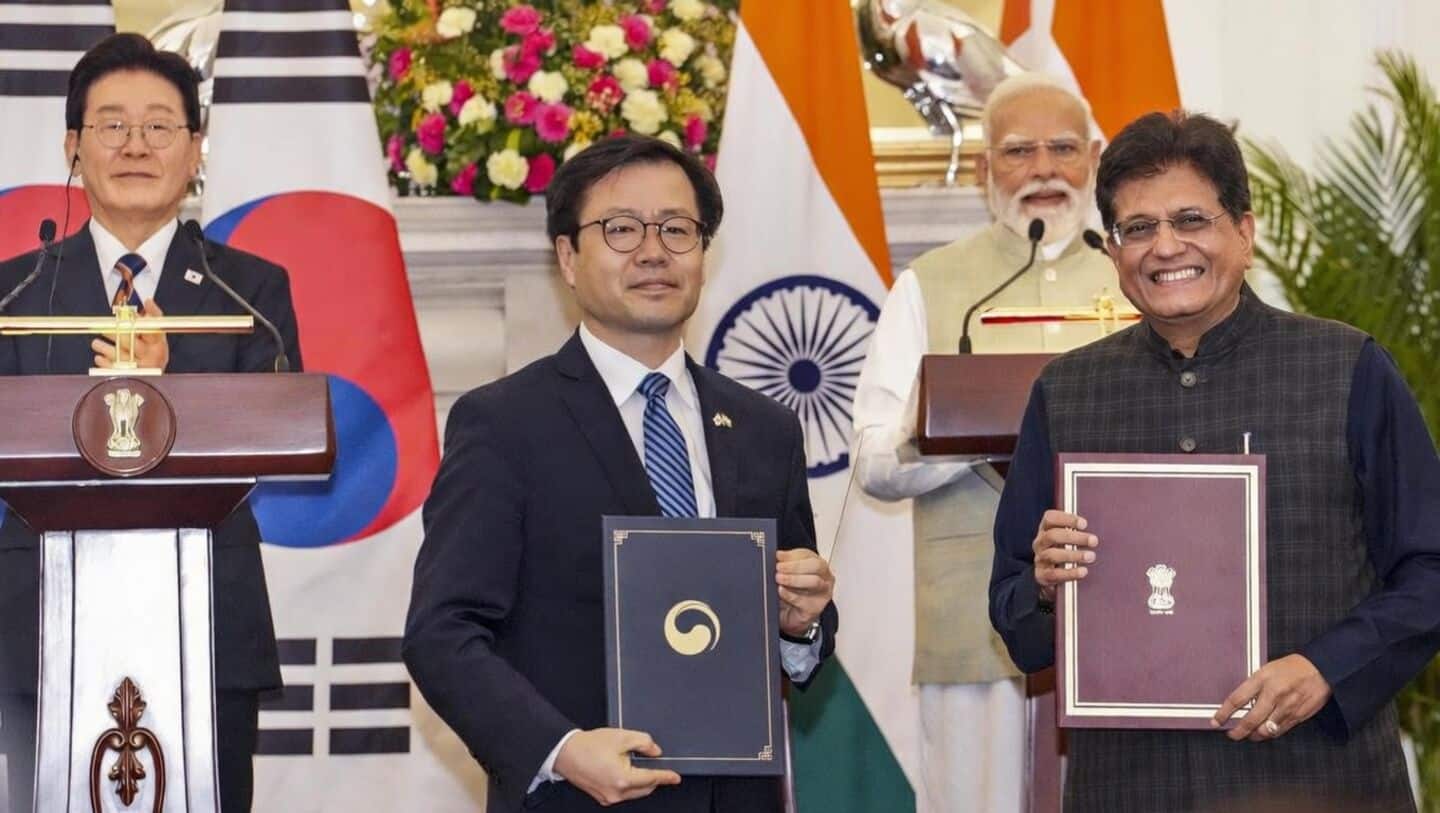 India and South Korea ministers discuss updating 2010 trade pact