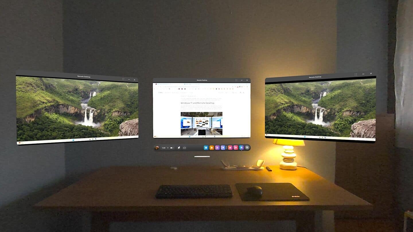 Windows 11 remote desktop now available on Meta Quest 3