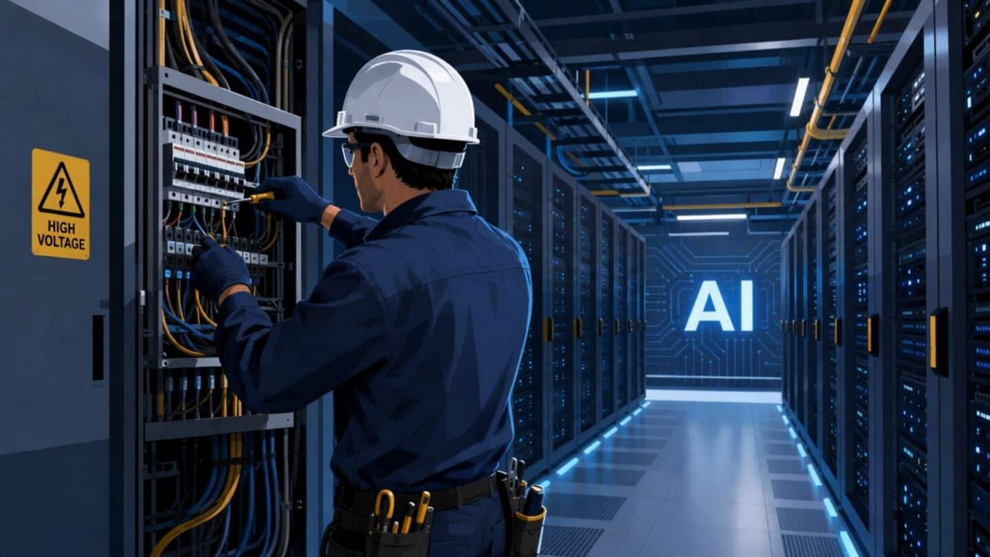 AI डाटा सेंटर्स के कारण इलेक्ट्रिशियन का वेतन 2.7 करोड़ रुपये तक पहुंचा