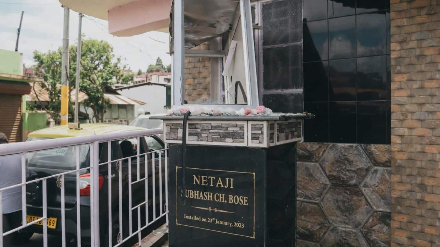 Meghalaya to restore vandalized Bose and Vivekananda statues in Shillong