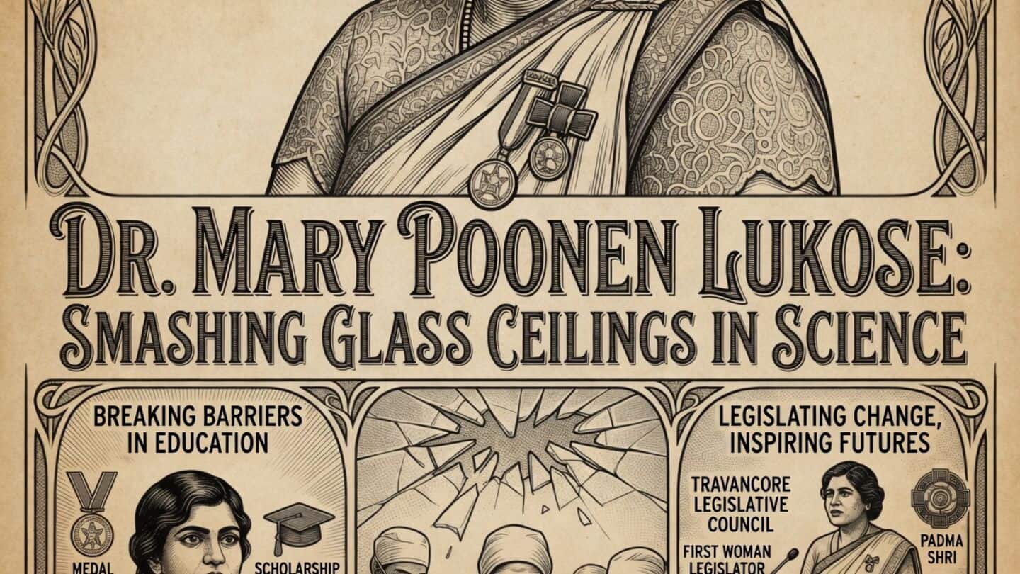 Mary Poonen Lukose India's 1st woman surgeon general shaped Kerala