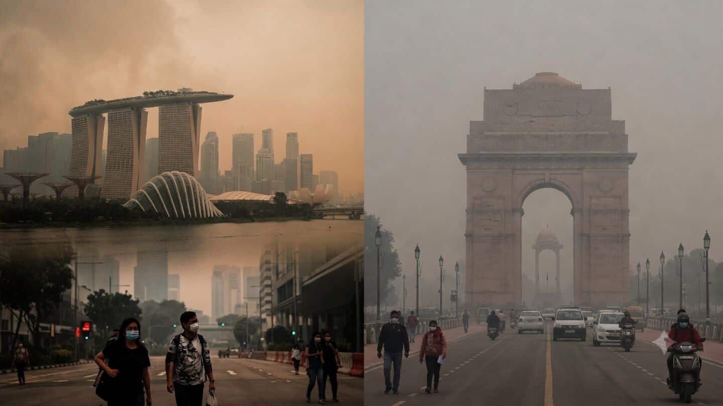 Singapore AQI soars to 287 amid Indonesian wildfire haze