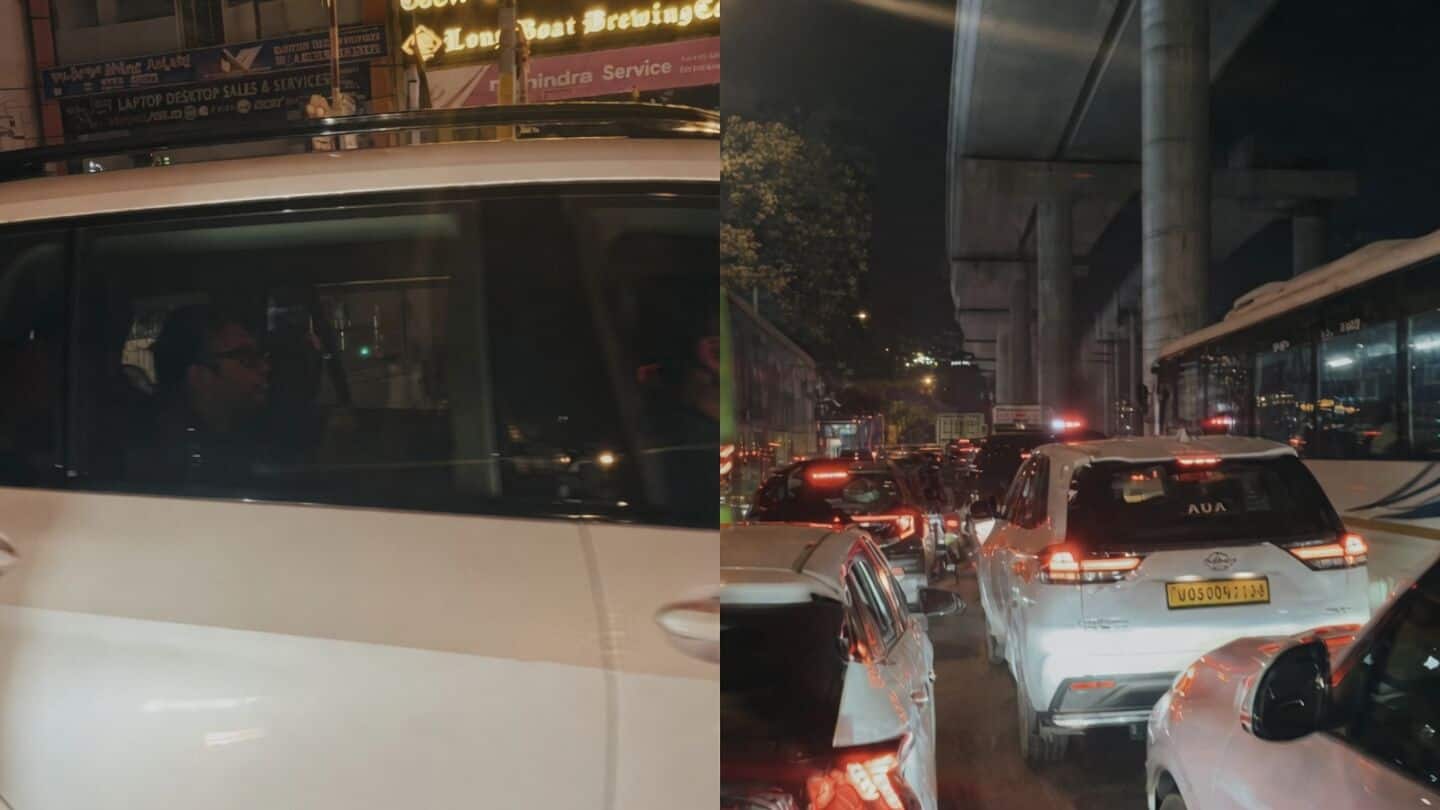 Oscar winner Rahman waits calmly in Bengaluru traffic, video shows