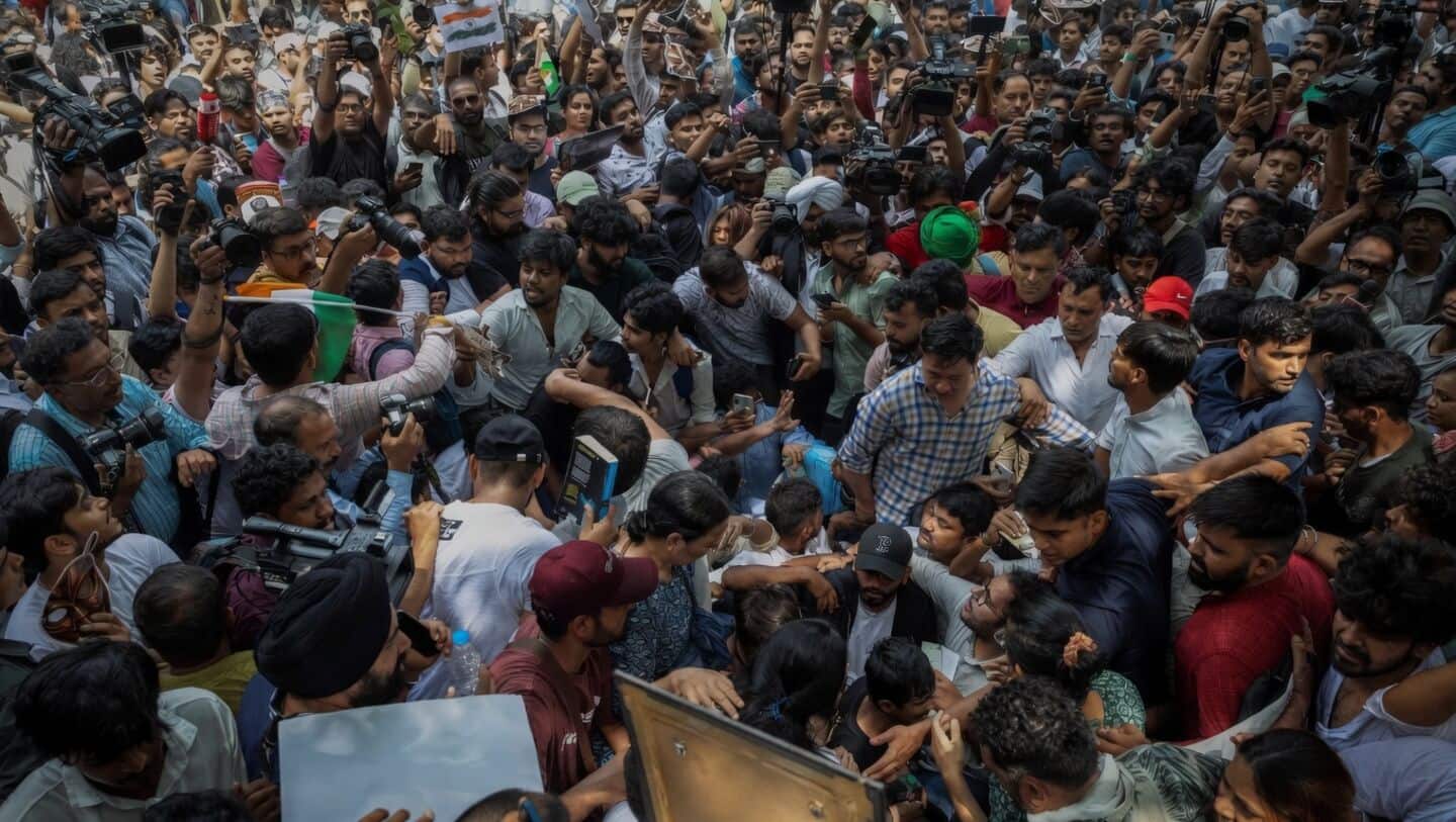 Six detained at youth-led Cockroach Janta Party protest in Delhi