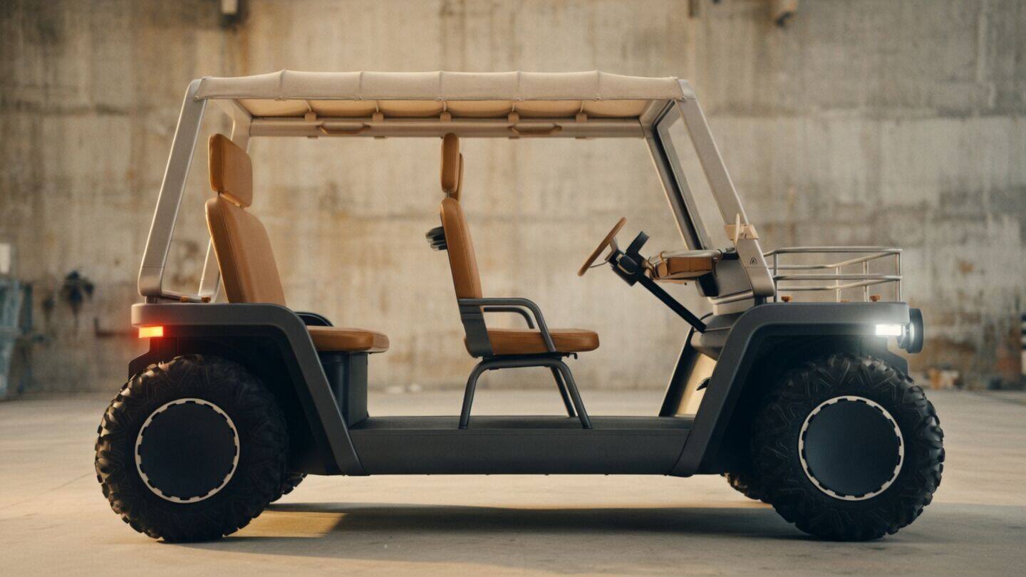 Amble One street-legal electric buggy seats 4 for short trips