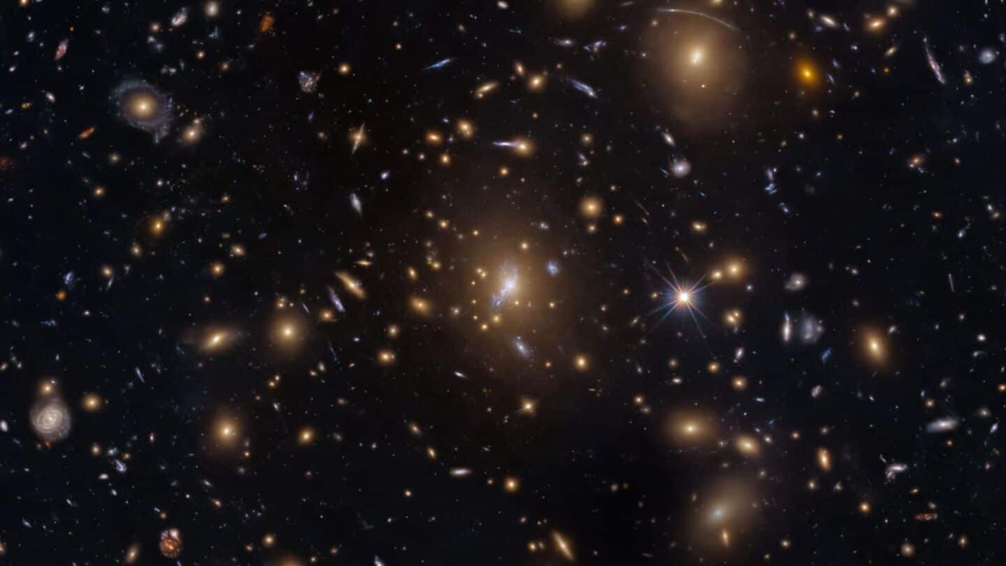 NASA Hubble Space Telescope releases image of MACS0329-0211 gravitational lens