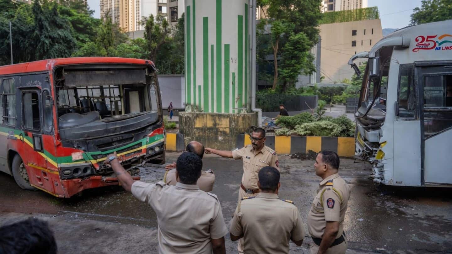 BEST and private bus collide in Mulund West, diversions cited
