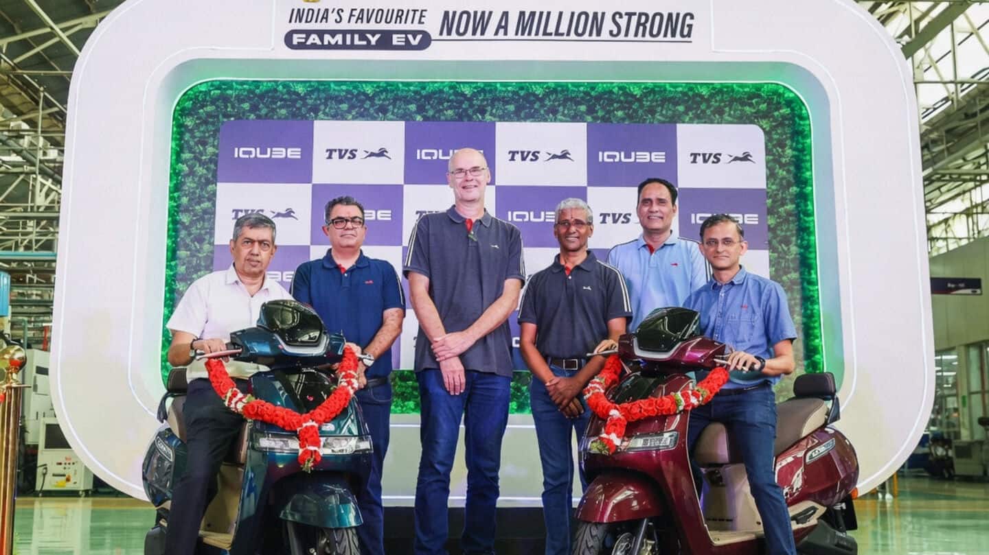 TVS Motor Company rolls out 1 millionth iQube EV