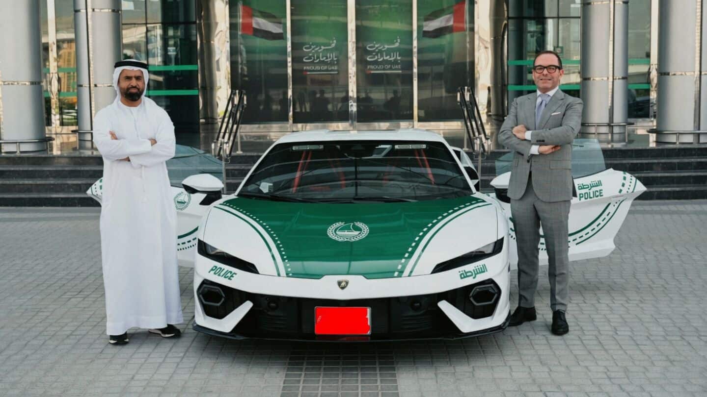 Dubai Police unveil 920hp Lamborghini Temerario luxury patrol car