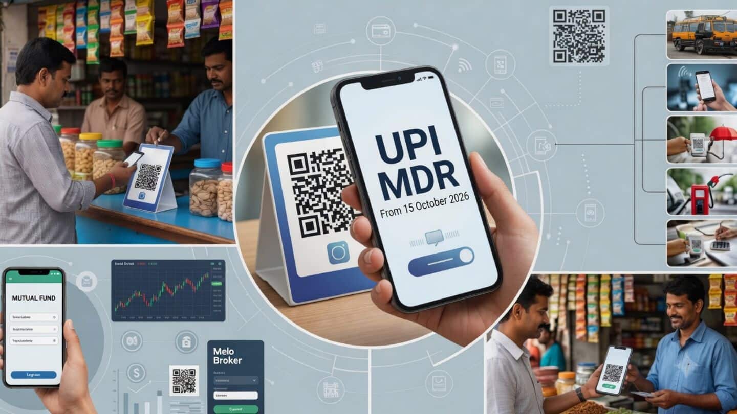 Oct 15 UPI merchant payments above ₹2,000 face 0.4% fee