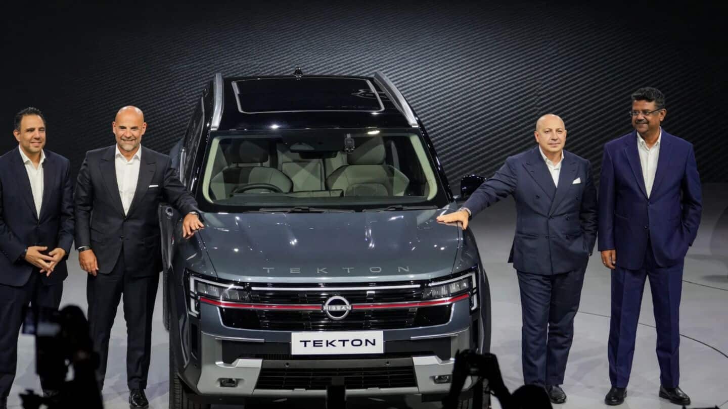 Nissan India targets 200,000 annual sales by 2026, unveils Tekton