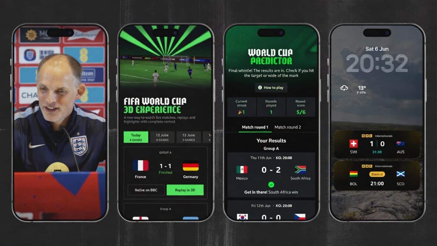 BBC Sport launches 3D viewing for FIFA World Cup 2026