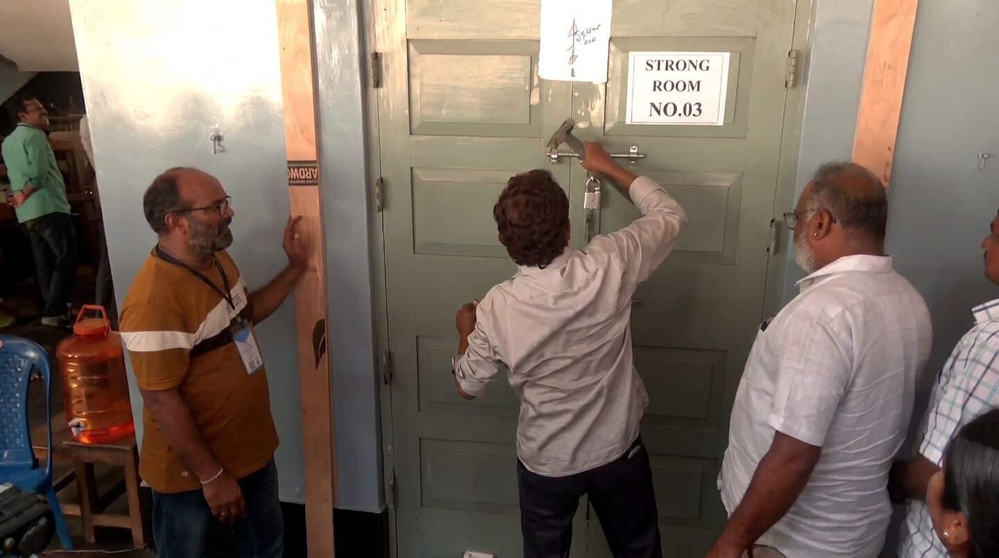 Counting delayed after Davanagere South EVM strongroom keys missing