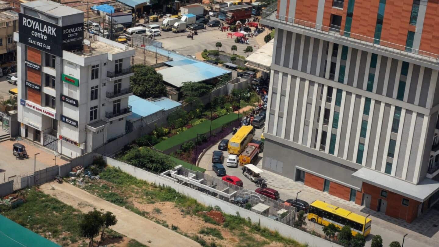Viral Bengaluru clip shows nearly 30-minute traffic inside residential complex