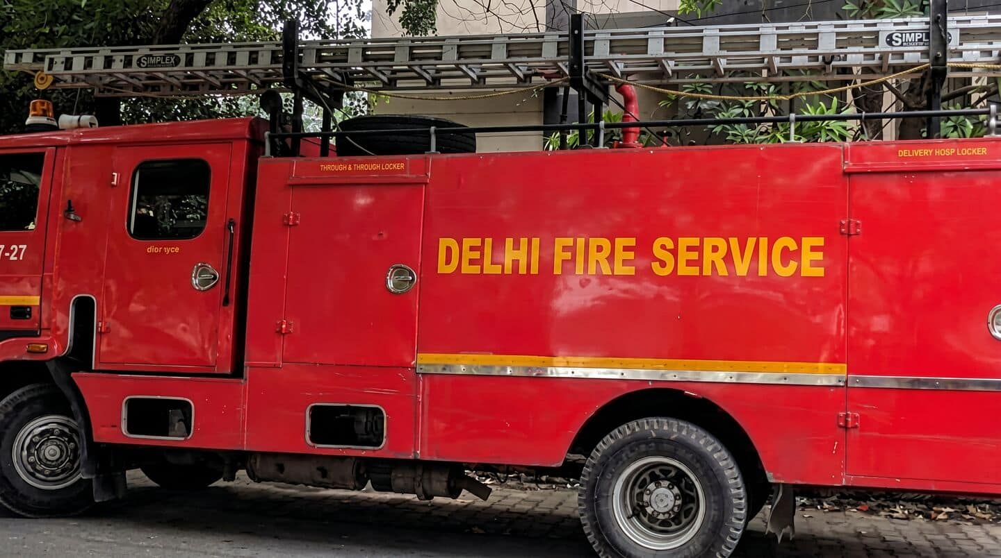 Fire breaks out on spa's 2nd floor in central Delhi