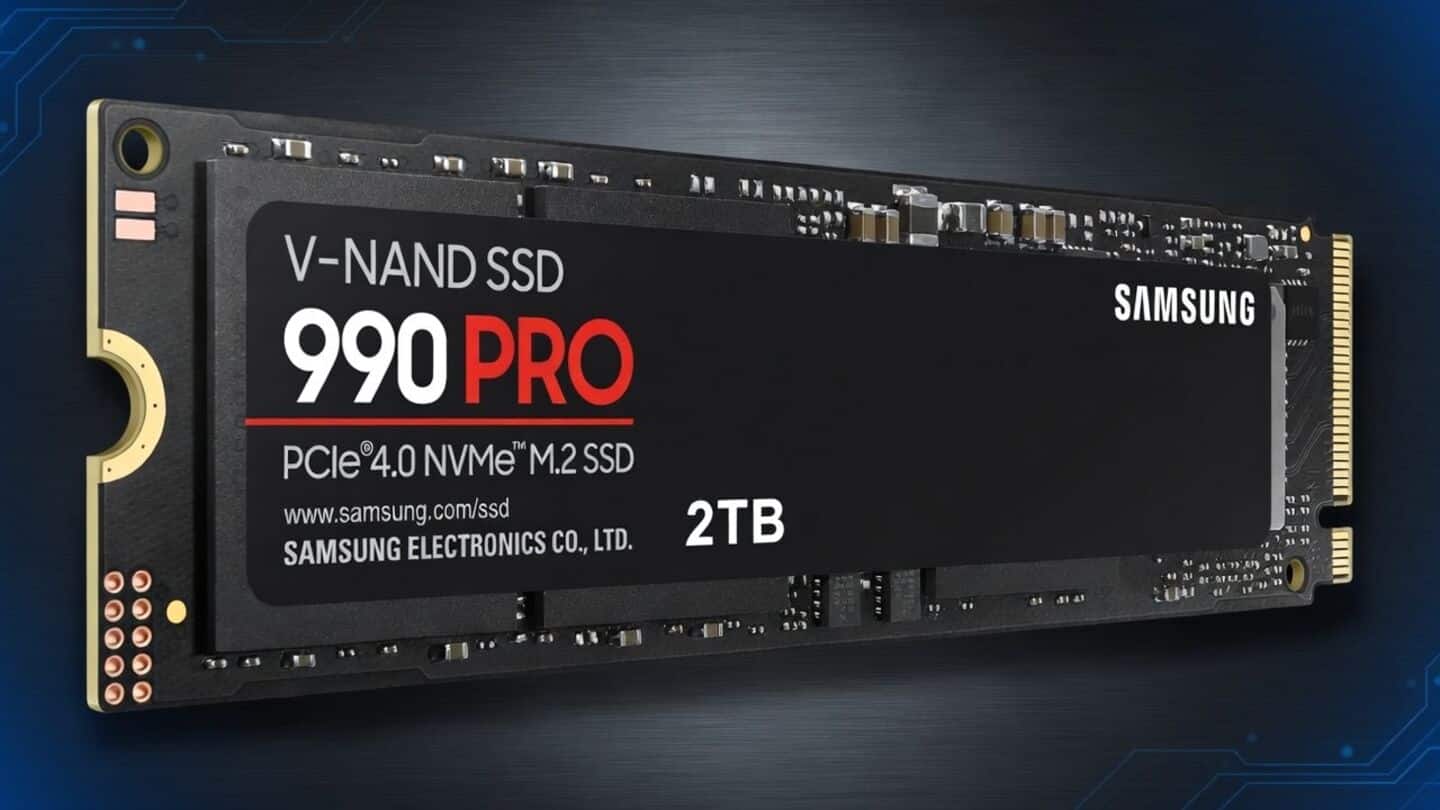 Samsung 990 PRO 2TB SSD discounted to $390 on Amazon