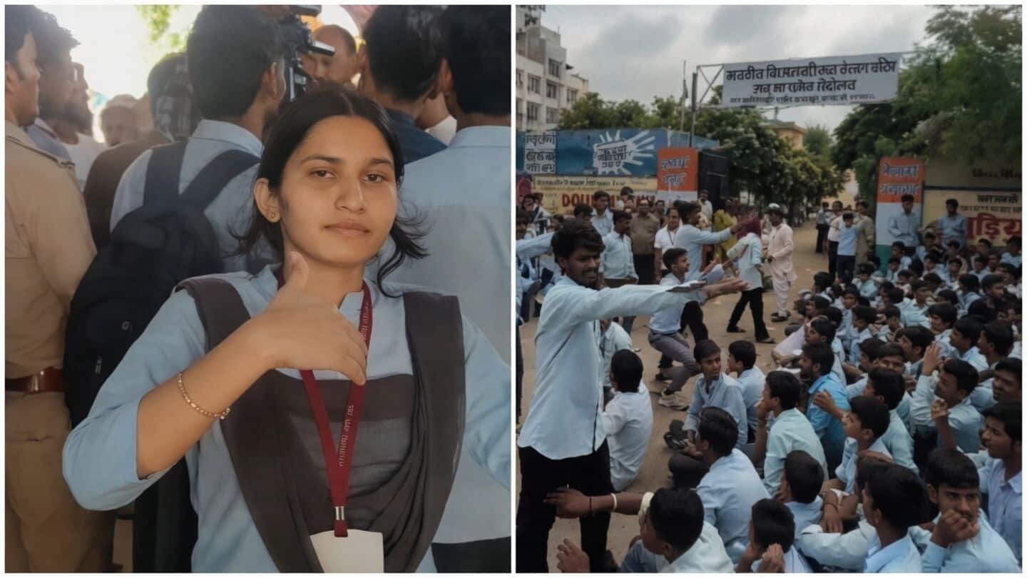Jaipur school for deaf students protest after plaster fell