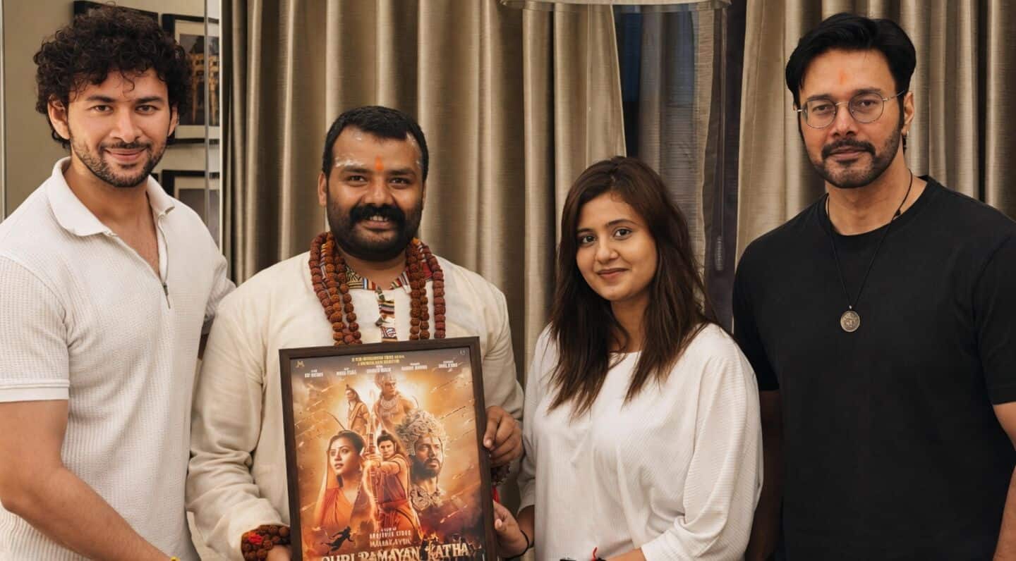 Satyaa meets 'Mahakavya Shri Ramayan Katha' cast in Varanasi temples