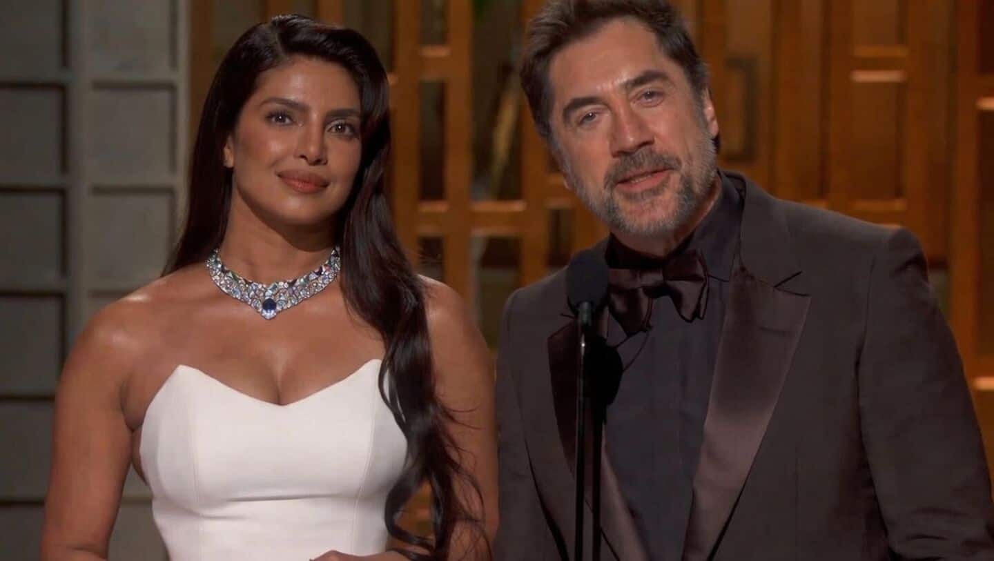 Oscars: Javier Bardem repeats 'Free Palestine' stance; Priyanka Chopra smiles