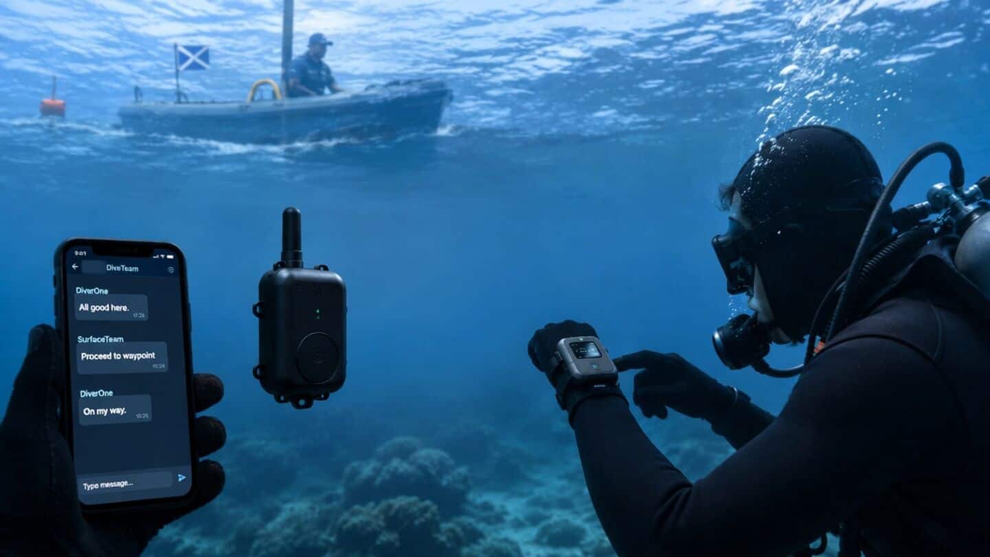 Chinese students create DiveGuard using sound waves to text underwater