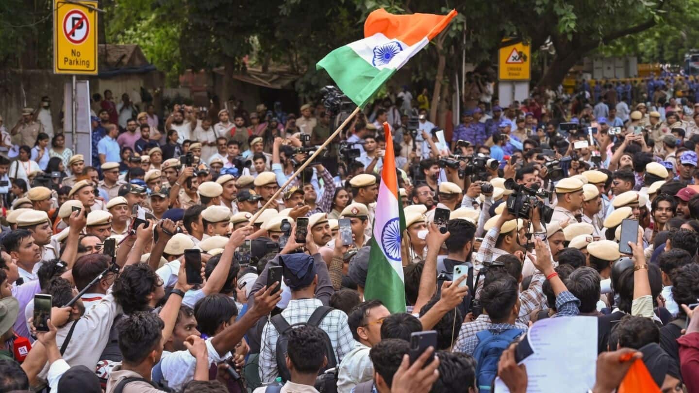 CJP and AISA protest at Jantar Mantar turns chaotic