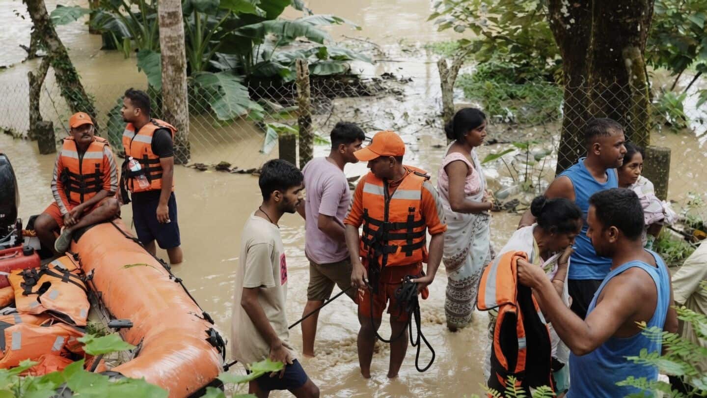 Assam floods hit 300,000, kill 78, Amit Shah assures help