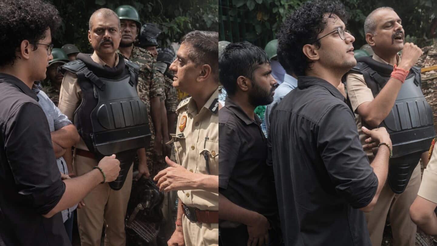 Circulating video shows police warning CJP organizers at Jantar Mantar