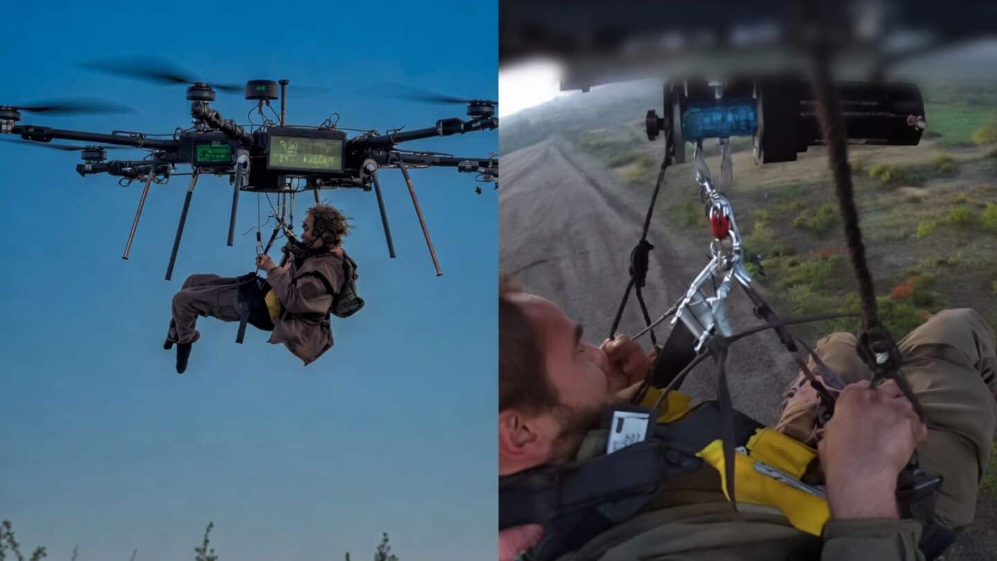 Ukraine uses winch-equipped drone to airlift injured soldier from battlefield