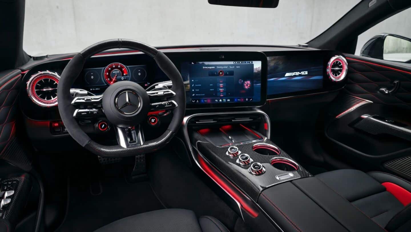 Mercedes-AMG reveals interior of all-electric GT 4-door coupe