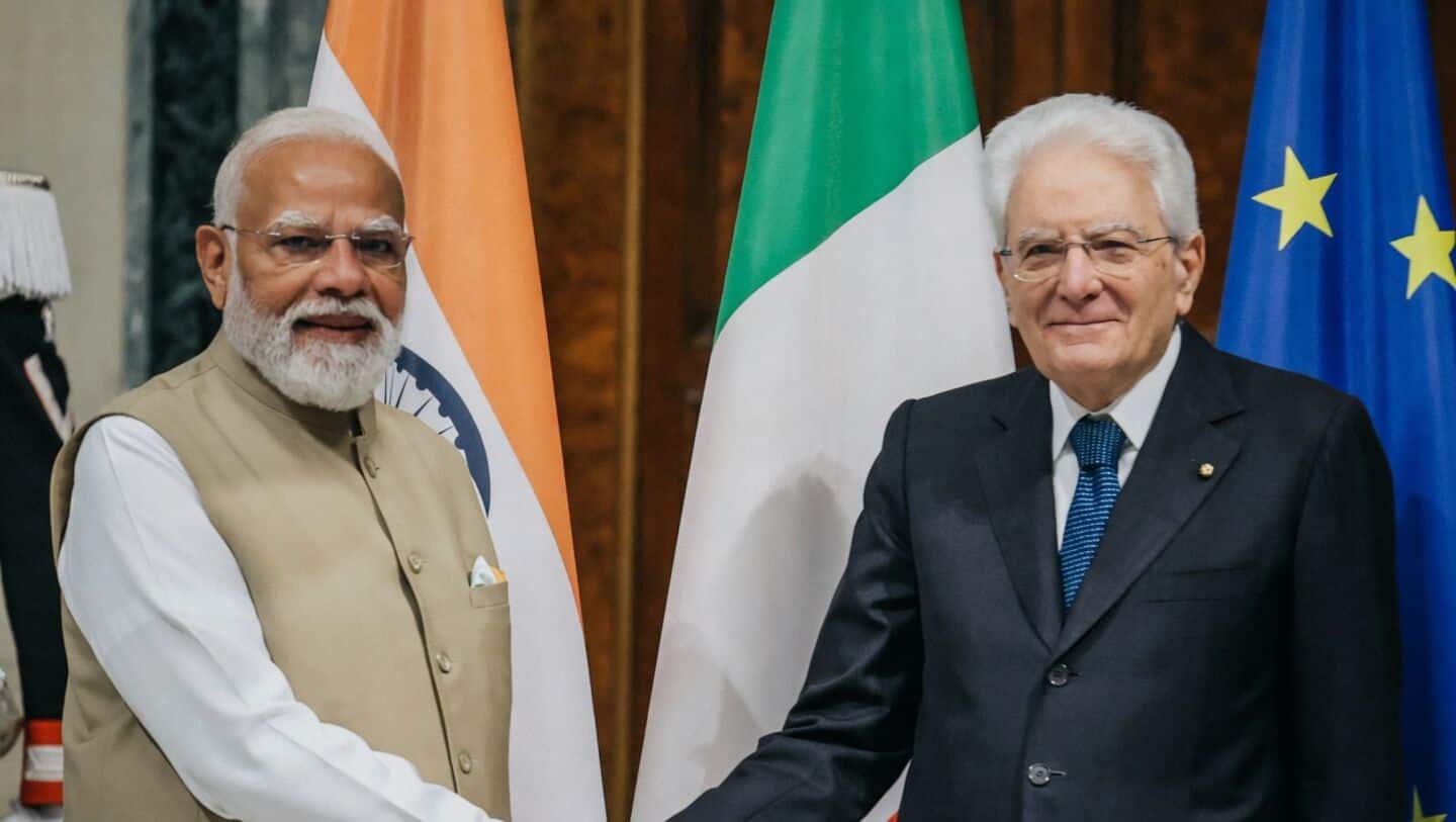 Prime Minister Narendra Modi ends 5-nation tour, meets Sergio Mattarella