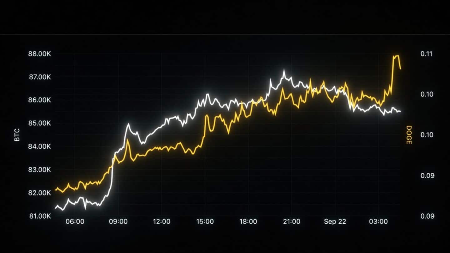 Dogecoin climbs past $0.10 as $1B liquidations lift Bitcoin