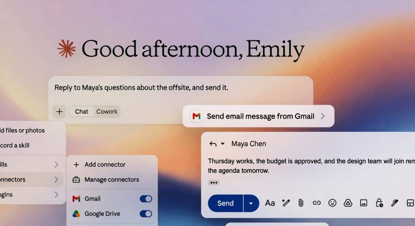 Anthropic's Claude can now send Gmail messages automatically on request