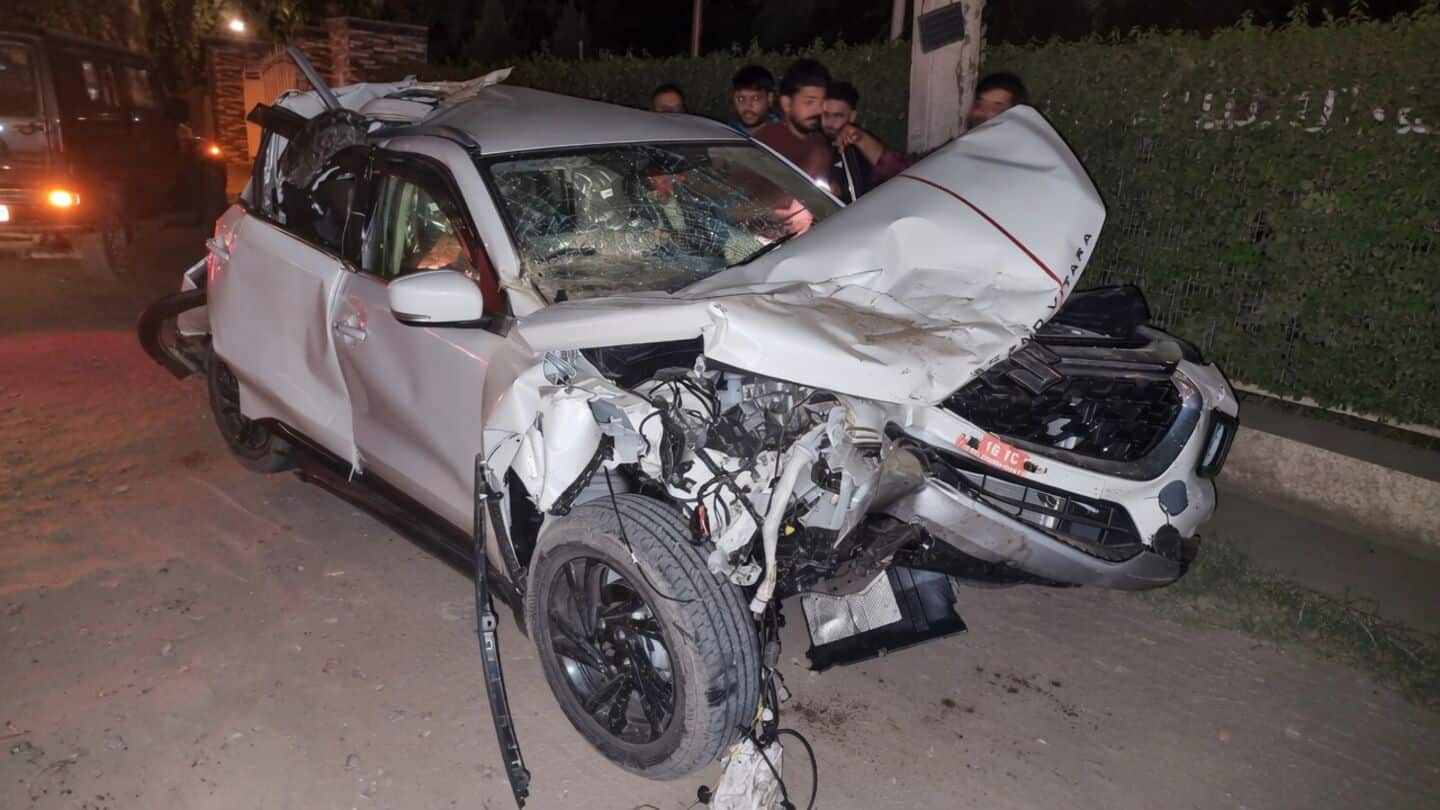 Late-night cement-mixer brake failure causes 11-vehicle crash on Gurugram-Faridabad road