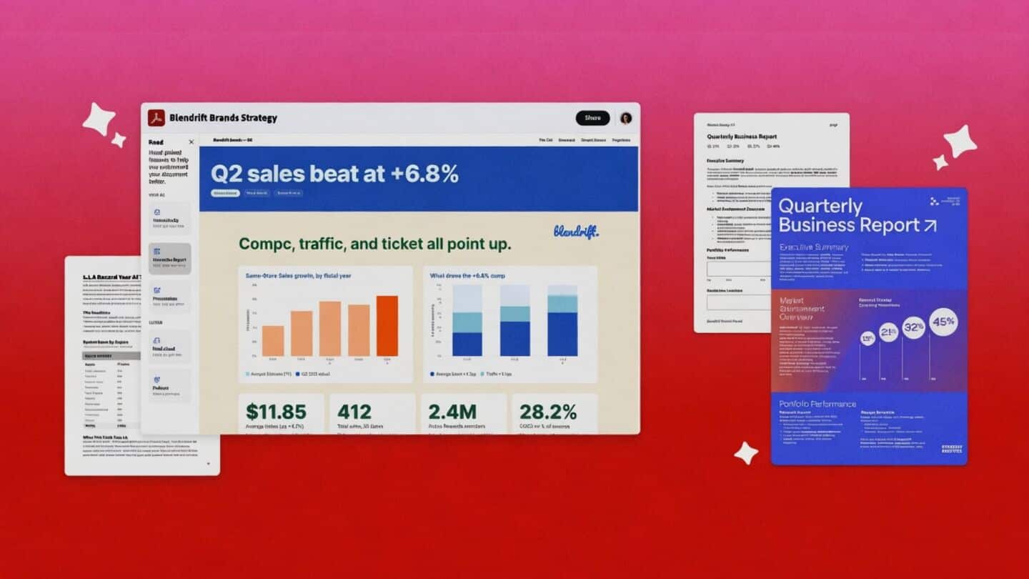 Adobe Acrobat gains AI tools for summaries, interactive reports, audio