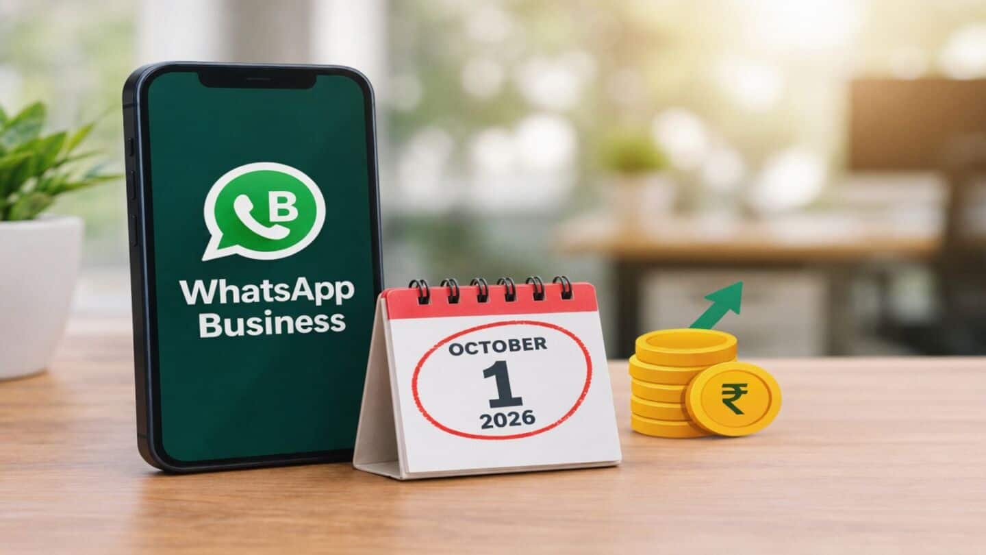 WhatsApp in India starts charging delivered service messages October 1